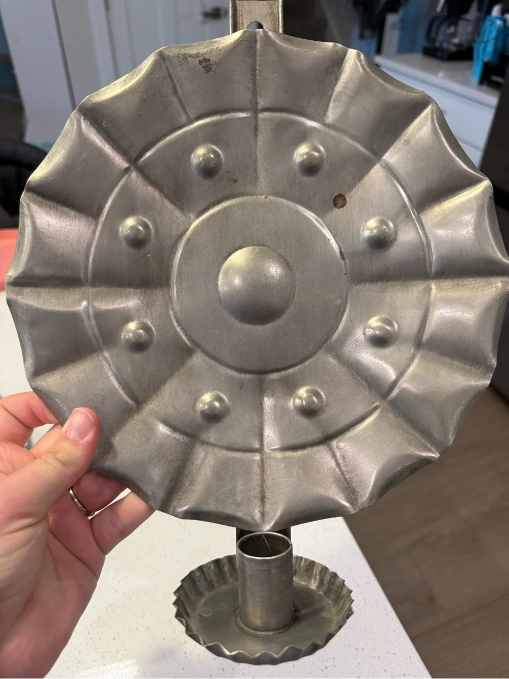 Vintage Silver Colonial Candleholder Wall sconces - Set of 2